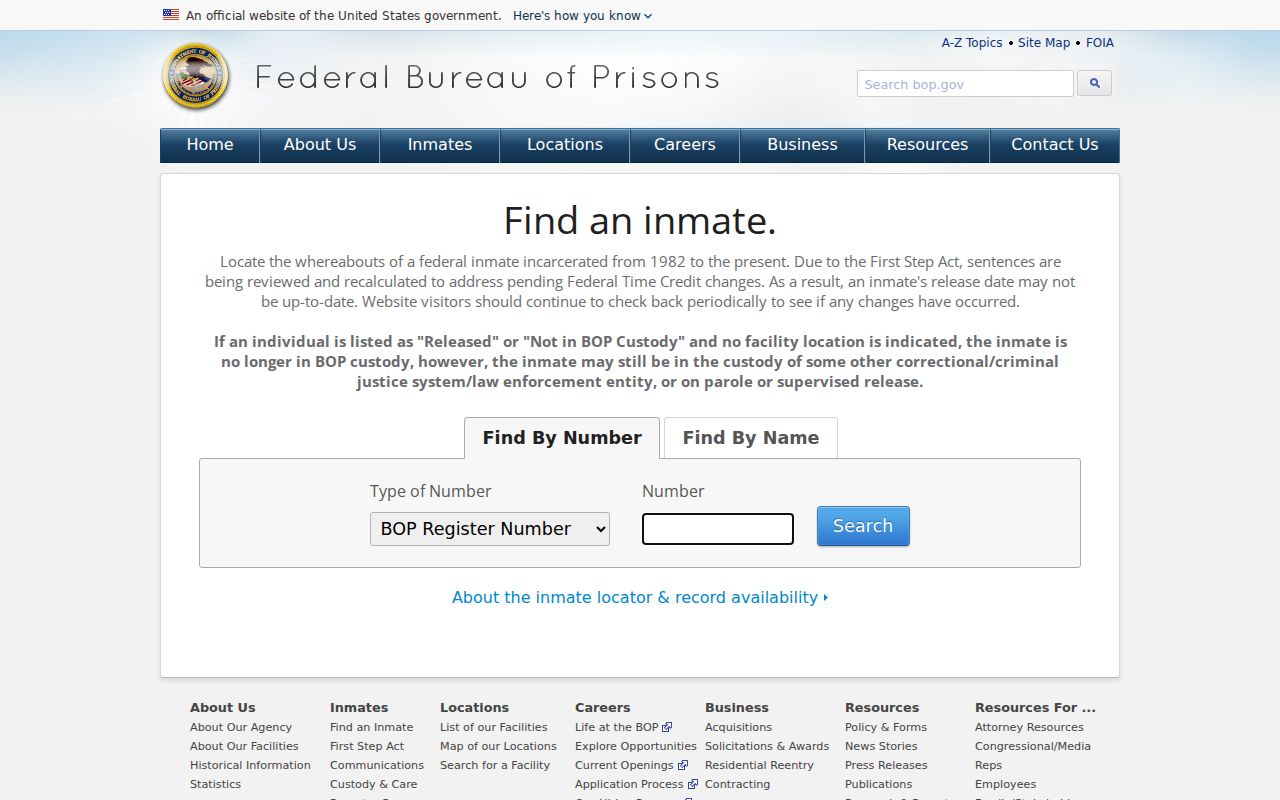 Federal inmate locator compared with Saline County court records