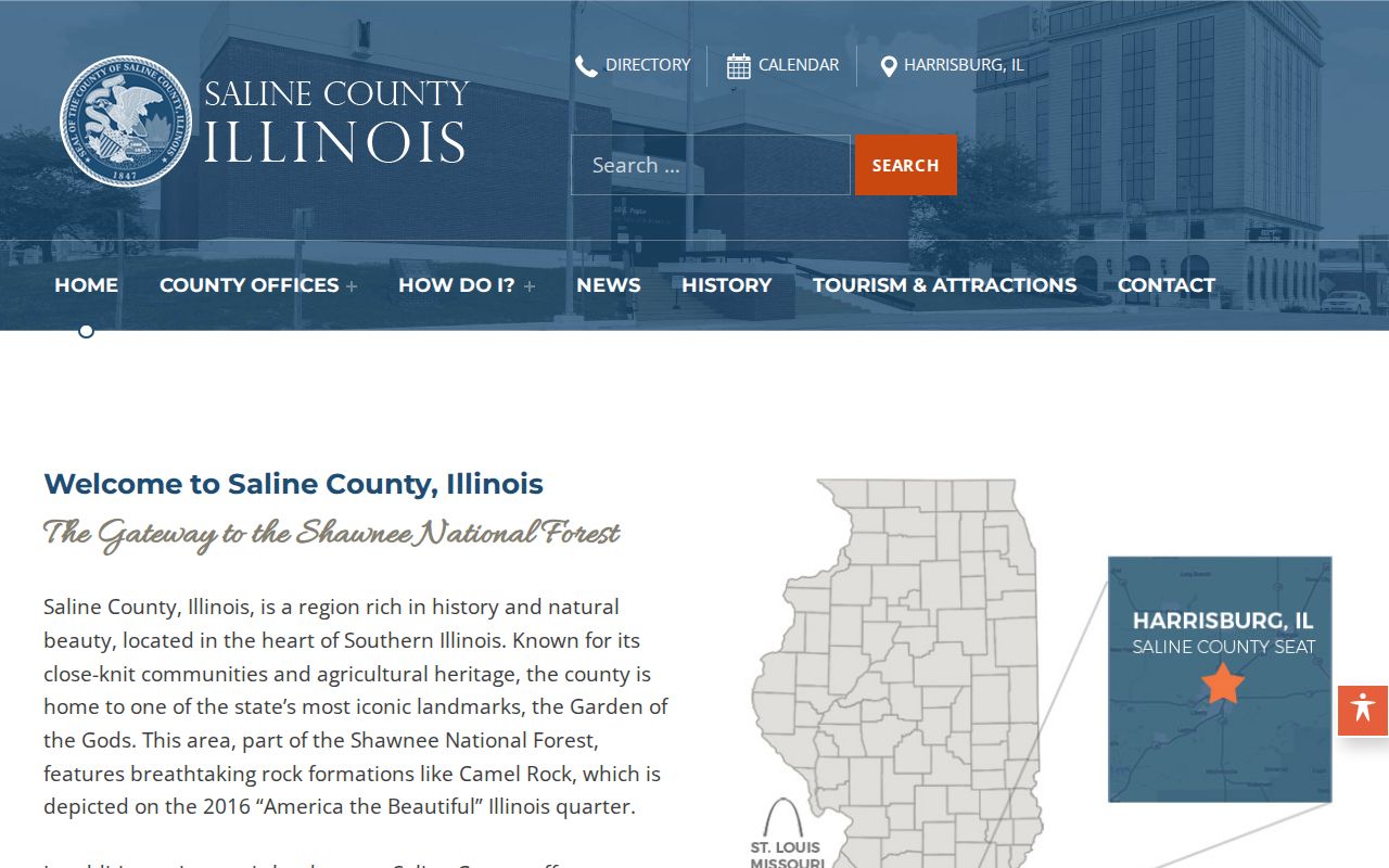 Saline County criminal history courthouse and government home